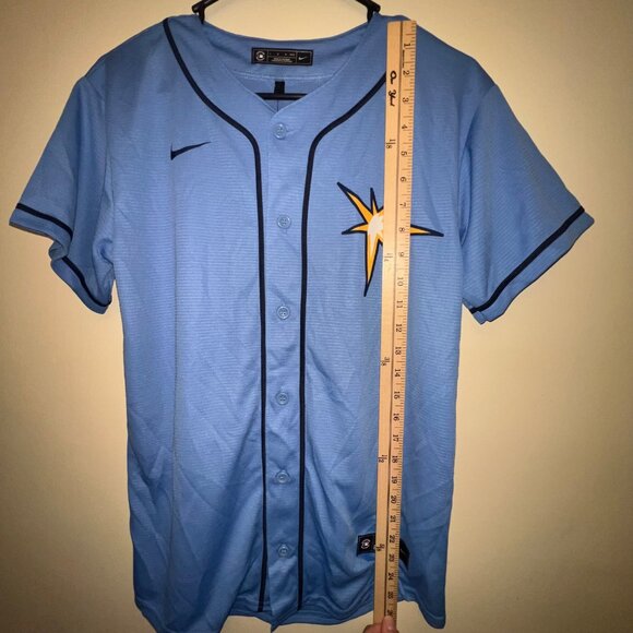 Nike Tampa Bay‎ Rays Wander Franco #5 Youth Jersey Large 14/16 - Picture 6 of 9